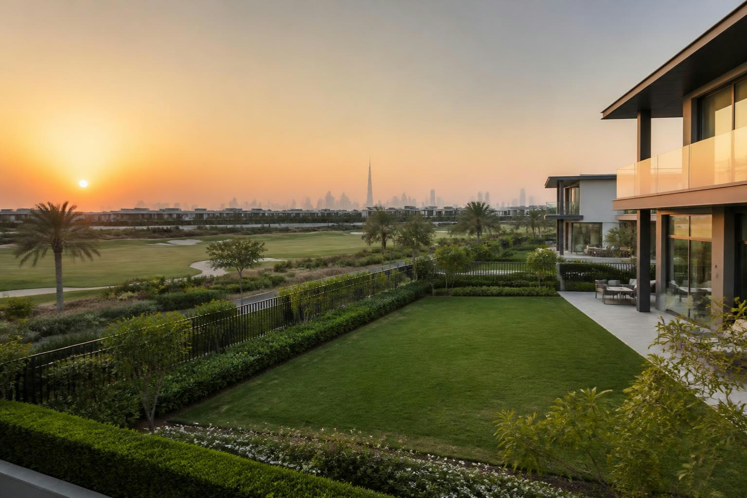 Villák a golfpálya mellett Dubai Hills Estate-ben